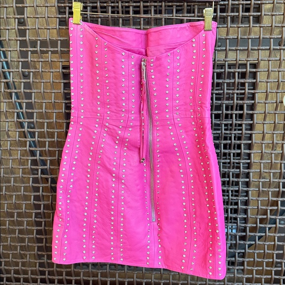 Retrofête Vesta Embellished Leather Dress - Picture 6 of 12